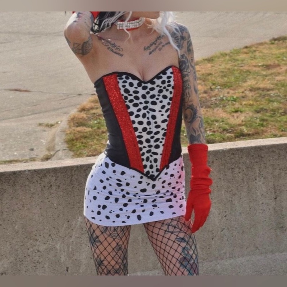 Dalmatian Sparkly Corset